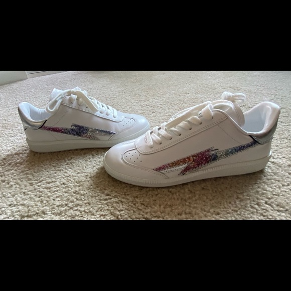 Isabel Marant White Leather Sneakers Size 36 - Picture 1 of 9